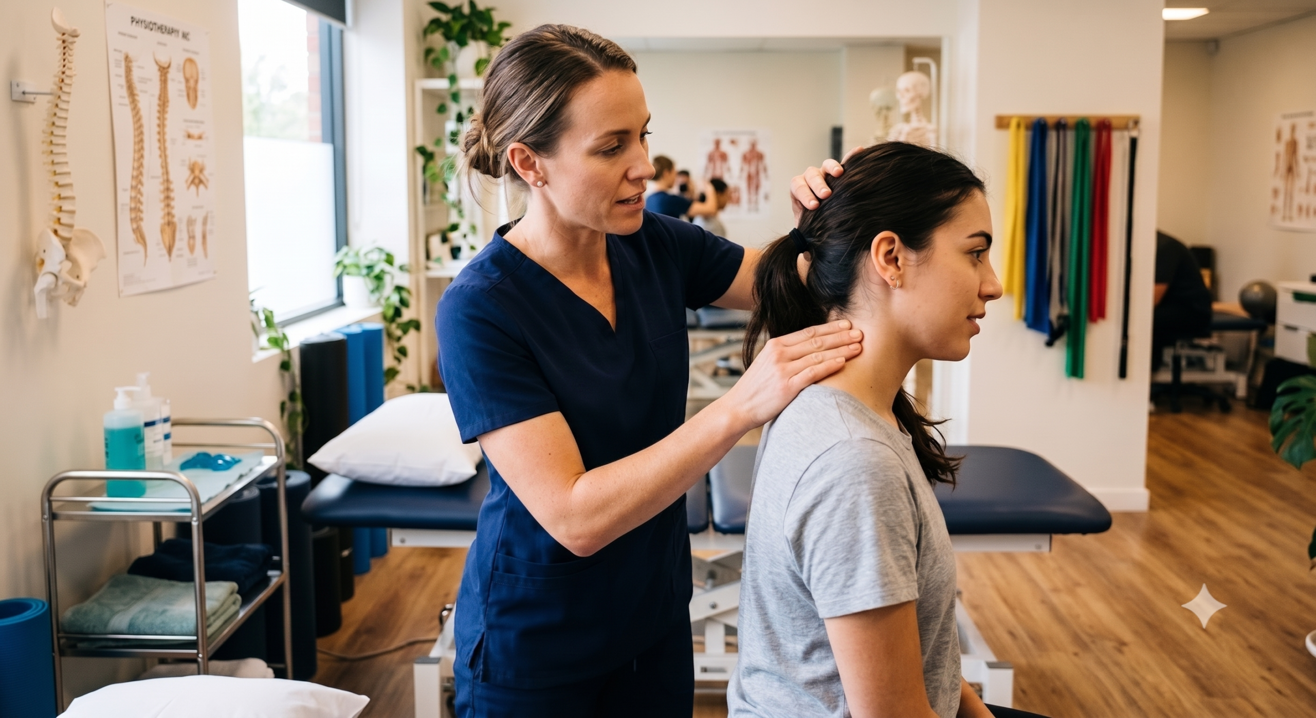 Neck pain physiotherapy assessment in Oakville